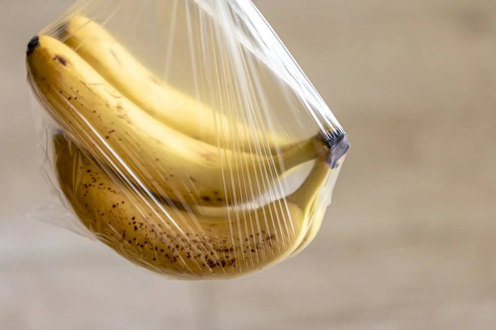 food-contact pvc manufacturing — bananas in clear pvc cling film showing food-grade stabiliser compliance
