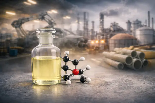 dibutyl tin dilaurate liquid with molecular structure model