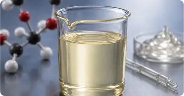 dibutyl tin dilaurate DBTDL catalyst pale yellow liquid in beaker