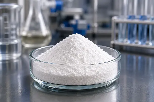 monobutyltin oxide catalyst powder in laboratory setting